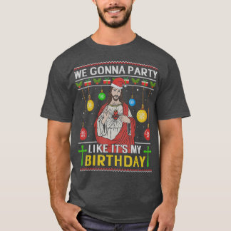 Camiseta Vamos Festejar Como O Meu Jesus De Aniversário