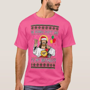 Camiseta Vamos Festejar Como Se Fosse Meu Aniversário Jesus