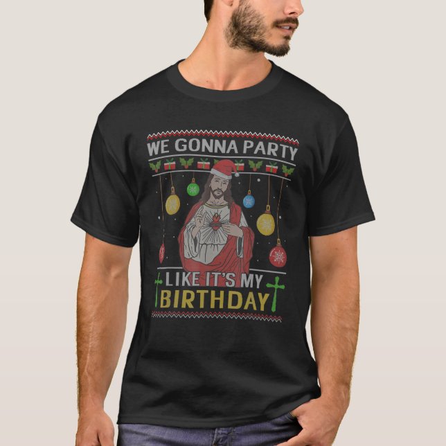Camiseta Vamos festejar como se fosse o meu aniversário Jes (Frente)