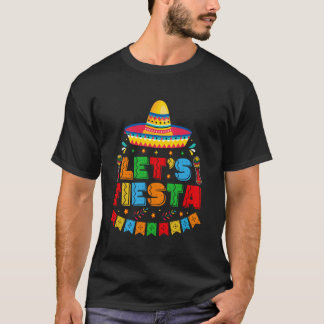Camiseta Vamos Festejar o Cinco de Maio Taco Mexicano Cinco