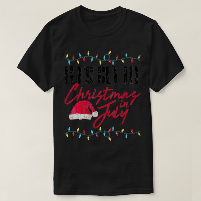 Camiseta Vamos Fica Engraçado No Natal De Julho  (Frente do Design)
