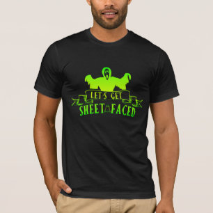 Camiseta Vamos ficar com o Fantasma Ceifador Verde no Hallo