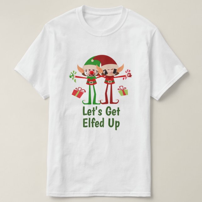 Camiseta Vamos Ficar Enterrados Com A Diversão De Natal Per (Frente do Design)