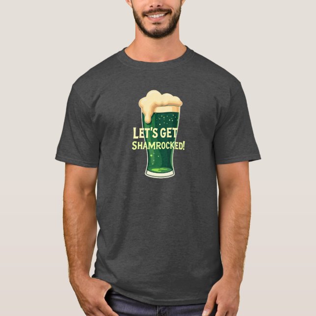 Camiseta Vamos Ficar Envergonhados Design irlandês Engraçad (Frente)