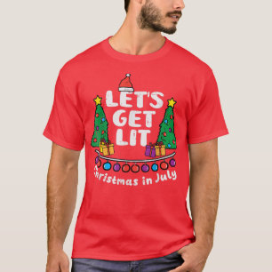 Camiseta Vamos Ficar No Natal Em Julho Engraçado No Natal M