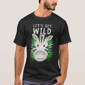 Camiseta Vamos Ficar Selvagens Festa Safari de Animais do Z