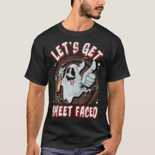Camiseta Vamos Ficha Virada - Dia de as Bruxas engraçado Gh