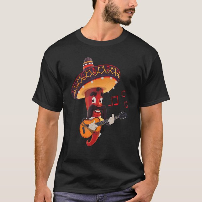 Camiseta Vamos Fiesta 5 De Mayo Viva México Pepper Guitar (Frente)