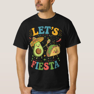Camiseta Vamos Fiesta Avocado E Tacos Cinco De Mayo
