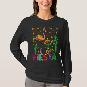 Camiseta Vamos Fiesta Cinco De Mayo Mexicano Flamingo Sombe