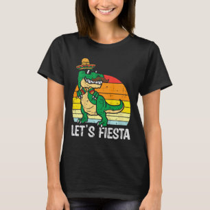 Camiseta Vamos Fiesta Mexicano Dino Trex Cinco De Mayo Todd