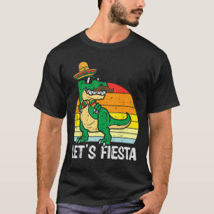 Camiseta Vamos Fiesta Mexicano Dino Trex Cinco De Mayo Todd