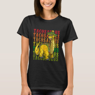 Camiseta Vamos Fiesta Tacosaurus Rex Dino Taco Cinco De Mãe