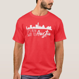 Camiseta Vamos fugir para uma viagem de presente de férias