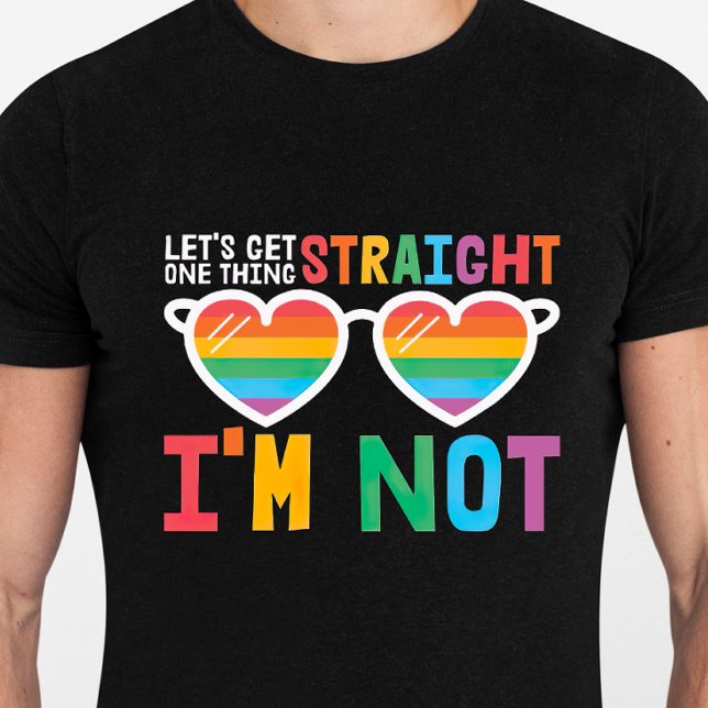 Camiseta Vamos ganha um Hetero que não sou orgulho LGBTQ (Criador carregado)
