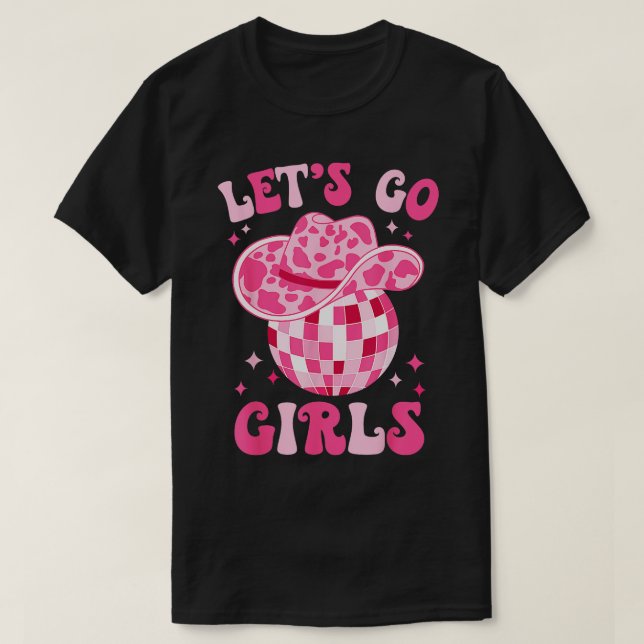 Camiseta Vamos Garotas Ocidentais Cowgirl Festa Disco Bach (Frente do Design)