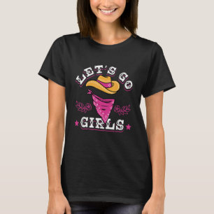 Camiseta Vamos Garotas Vaqueiras Fazendeiro Rodeio Montaria