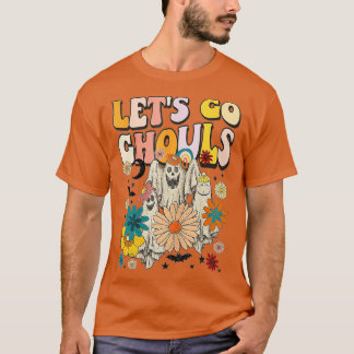 Camiseta Vamos Ghouls Halloween Ghost Retro 70s Hippie C