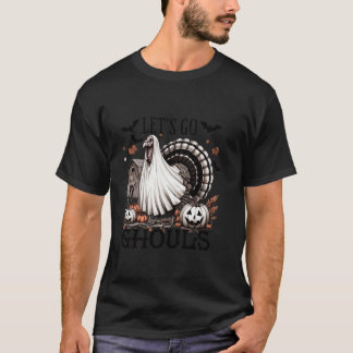 Camiseta Vamos Ghouls Turquia Festa de Halloween Figurume T