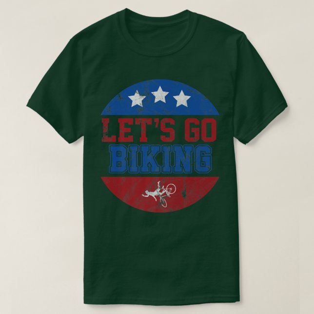 Camiseta Vamos Go Biking - Sarcastic Biker Lover 722 (Frente do Design)