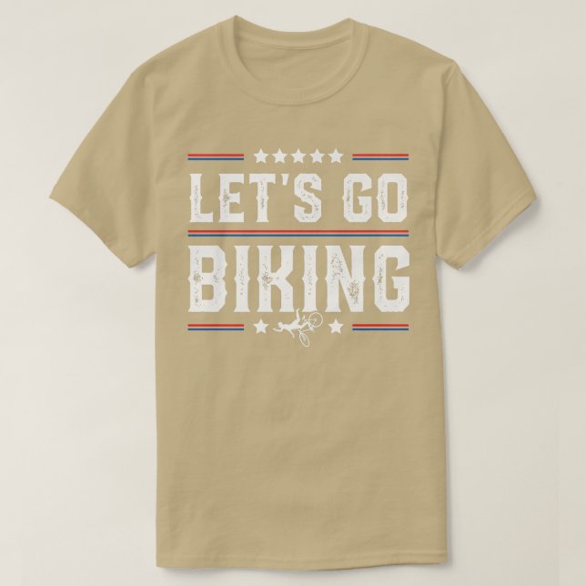 Camiseta Vamos Go Biking - Sarcastic Biker Lover 731 (Frente do Design)