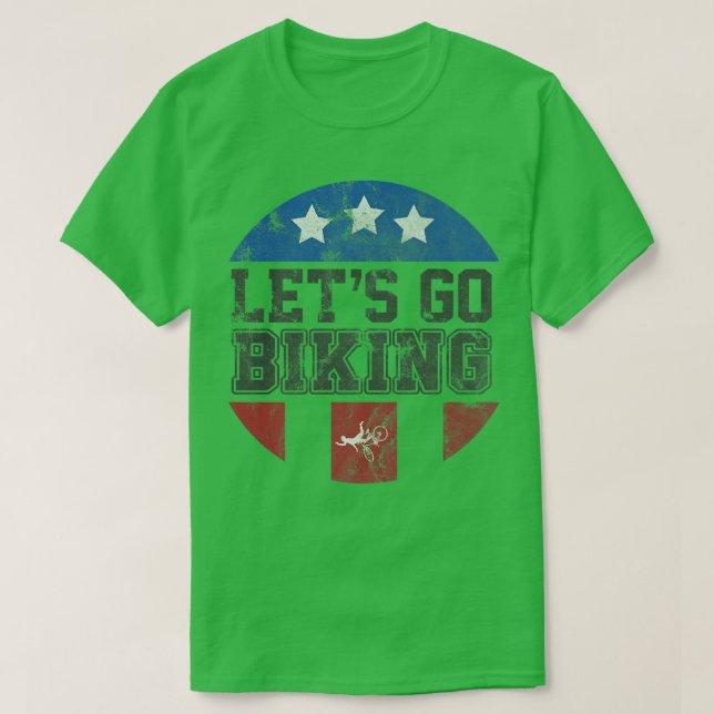 Camiseta Vamos Go Biking - Sarcastic Biker Lover 734 (Frente do Design)