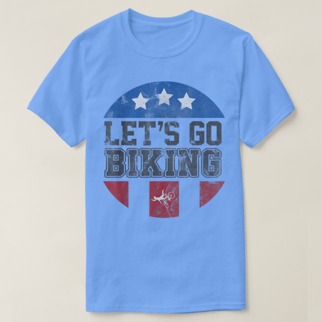 Camiseta Vamos Go Biking - Sarcástico Biker Lover1000 (Frente do Design)