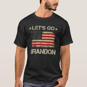 Camiseta Vamos Go Brandon American Flag Impeach Biden