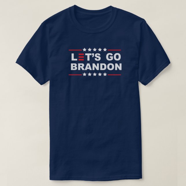 Camiseta Vamos Go Brandon Anti Joe Biden Chant (Frente do Design)