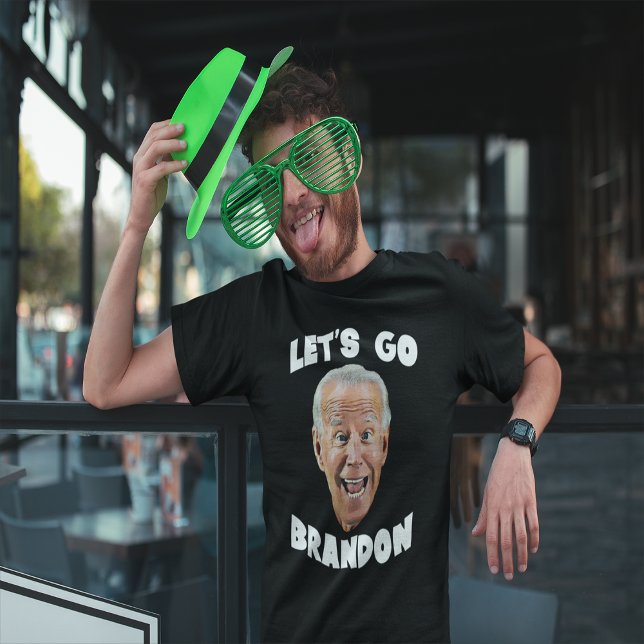 Camiseta VAMOS GO BRANDON BIDEN FACE Anti Biden (Criador carregado)