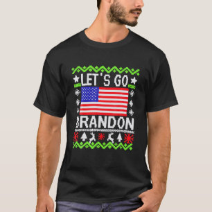 Camiseta Vamos Go Brandon Camouflage EUA-Bandeira Natal