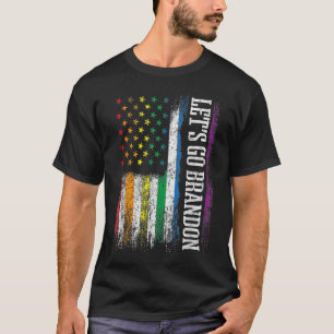 Camiseta Vamos Go Brandon EUA LGBT - Marca Arco-Íris LGBT