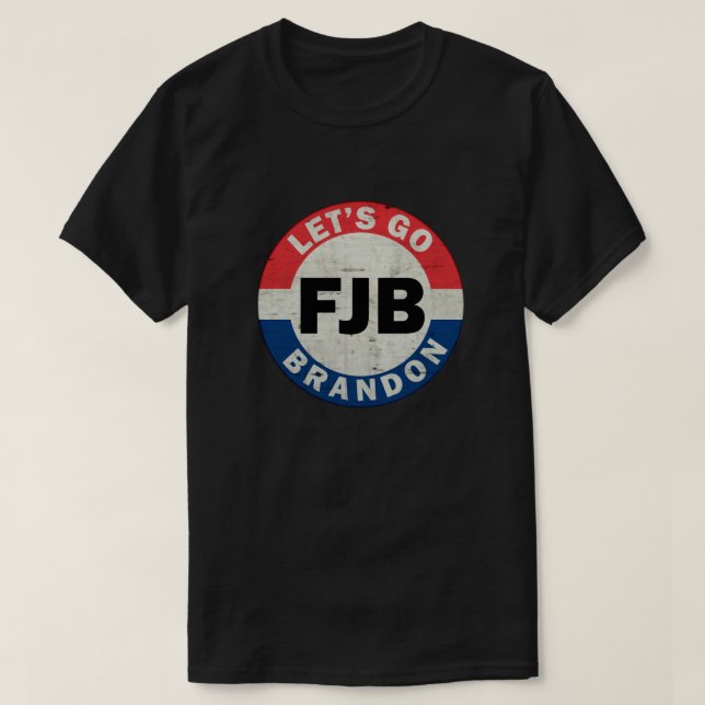 Camiseta Vamos Go Brandon FJB, bandeira dos EUA (Frente do Design)