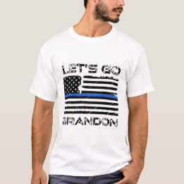 Camiseta Vamos Go Brandon Funny Distante Blue Line Flag T