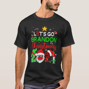 Camiseta Vamos Go Brandon Natal 2021 Diversão Anti-Biden Xm