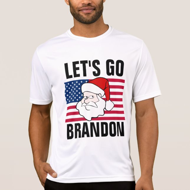 Camiseta VAMOS GO BRANDON SANTA CLAUS T-Shirts (Frente)