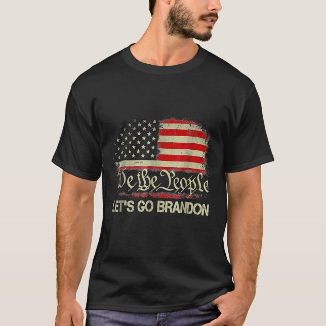 Camiseta Vamos Go Branson Brandon Conservador Anti-Liberal (Frente)