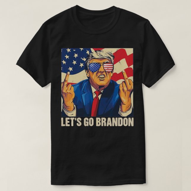 Camiseta Vamos Go Branson Brandon Trump Conservador Anti L (Frente do Design)