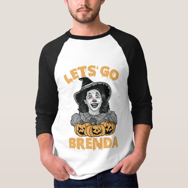 Camiseta Vamos Go Brenda Spooky Halloween Kamala Harris (Frente)