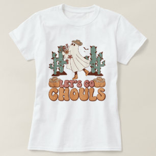 Camiseta Vamos Go Chouls Western Boo Ghost Dancer Halloween