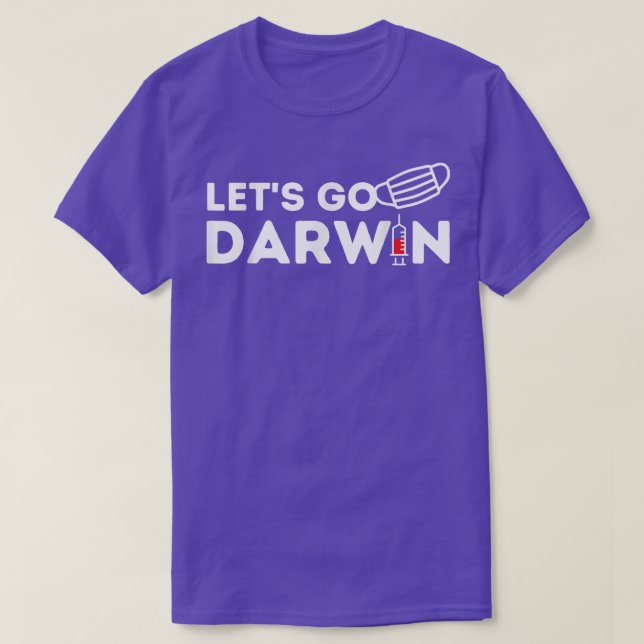 Camiseta Vamos Go Darwin Engraçado Político Pro Science Men (Frente do Design)