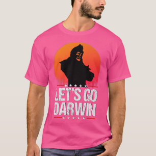 Camiseta Vamos Go Darwin EUA Flag Vintage Bigfoot Sasquatch