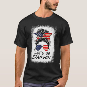 Camiseta Vamos Go Darwin Women Girl Deixa-nos ir para os EU