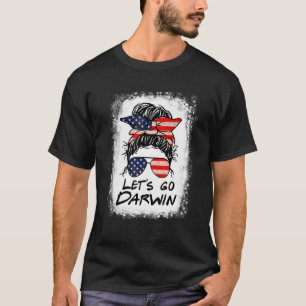 Camiseta Vamos Go Darwin Women Girl Deixa-nos ir para os EU