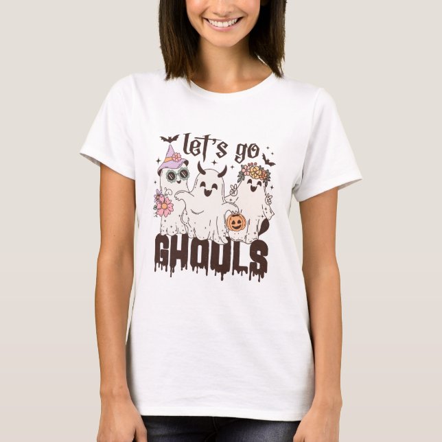 Camiseta Vamos Go Ghouls Halloween (Frente)
