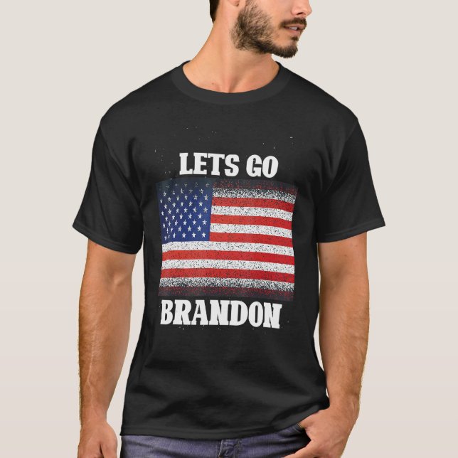 Camiseta Vamos Goo Brandun Conservador Anti-Liberal Eua Fla (Frente)