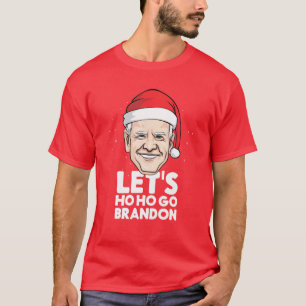 Camiseta Vamos Ho Go Brandon Joe Biden Santa Claus Engraça