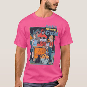 Camiseta Vamos Iniciar Um Culto Divertido Jogo Infantil Vin