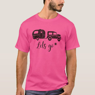 Camiseta Vamos Ir Atrás Acampar O Glamping Graphic Para Hom