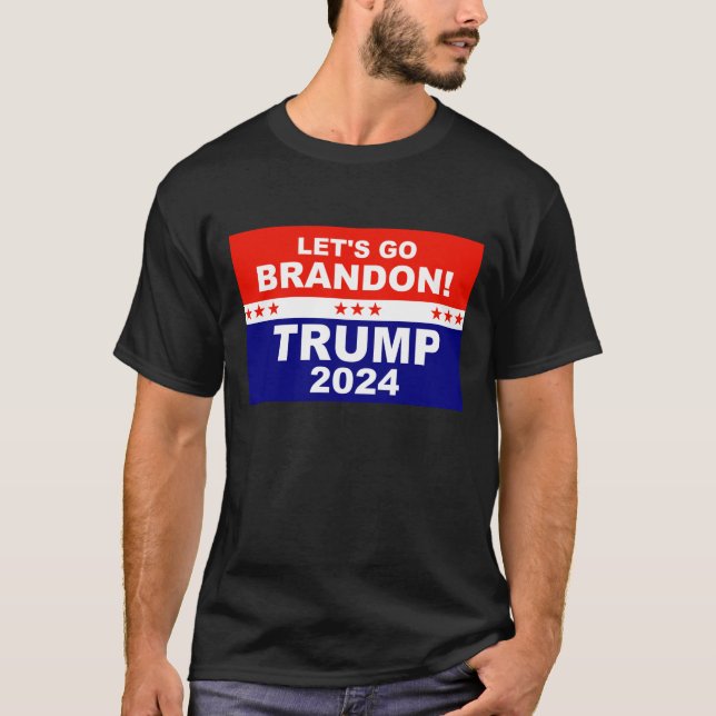 Camiseta Vamos ir Brandon TRUMP 2024 (Frente)